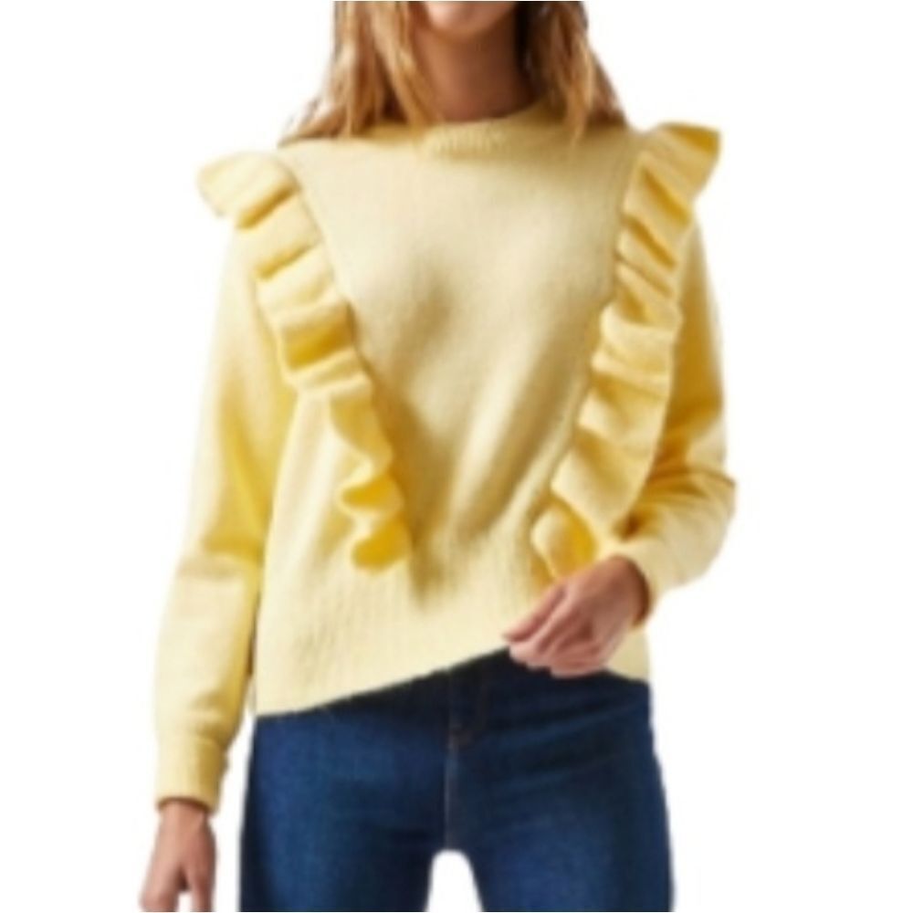 Miss Selfrifge Frill Detail Knitted Sweater